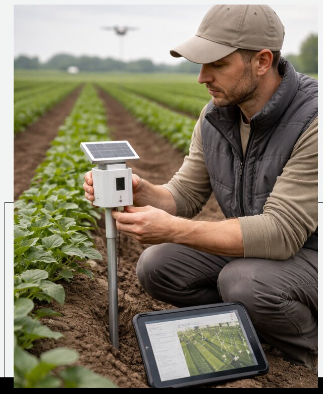 IoT мониторинг сельскохозяйственных полей и контроля в Сасове