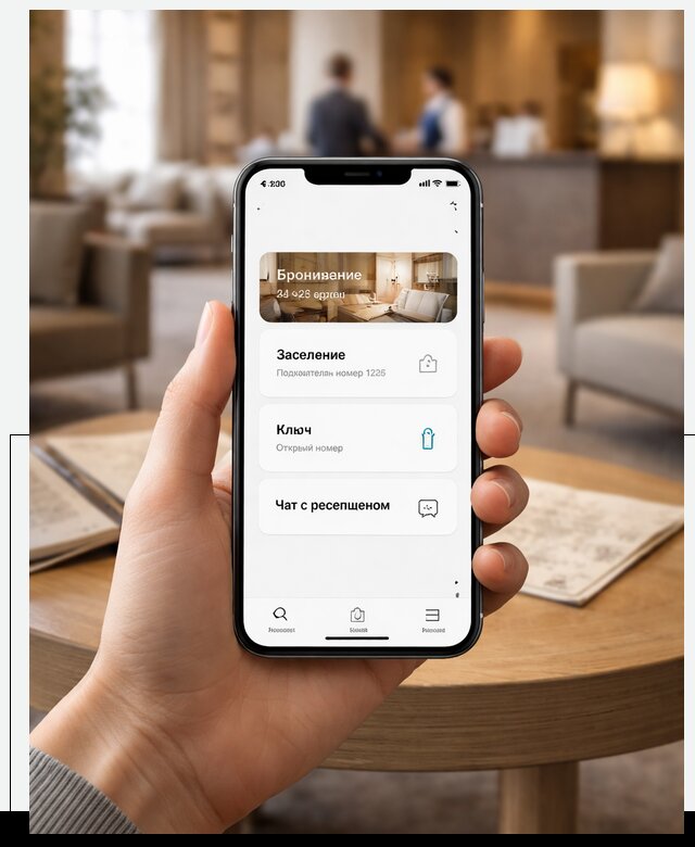Мобильное приложение для гостей отеля в Сасове, управление сервисом